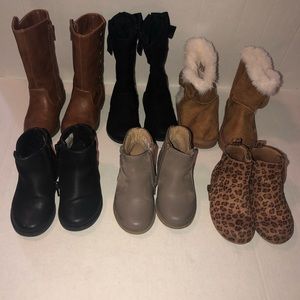 Toddler Girls Boots (6 pairs) Bundle Sz 6